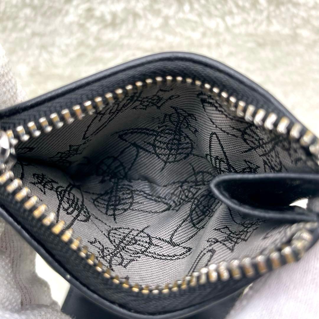 美品 ヴィヴィアンウエストウッド 3つ折り 財布EMMA フラップ ブラック