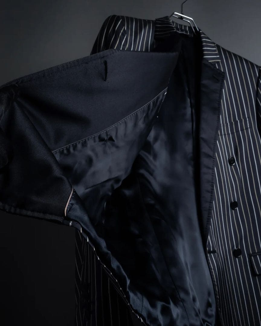 DOLCE&GABBANA ダブルブレスト ストライプジャケット