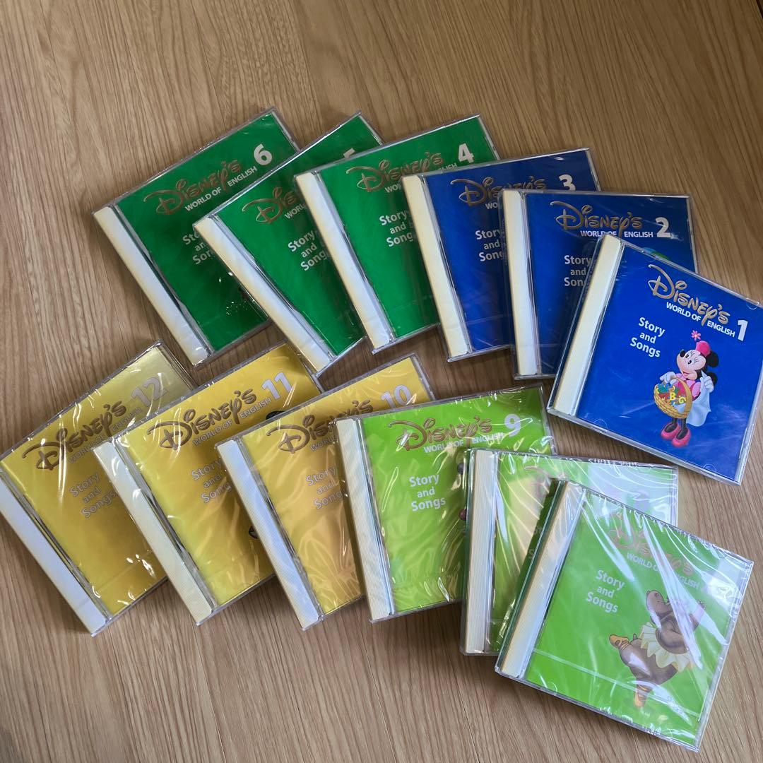 CD、DVD、Disney's English 1〜12全巻セット