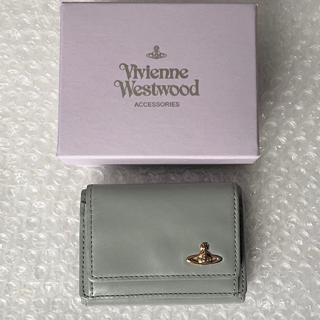 Vivienne Westwood 緑 グリーン 三つ折り財布 オーブ