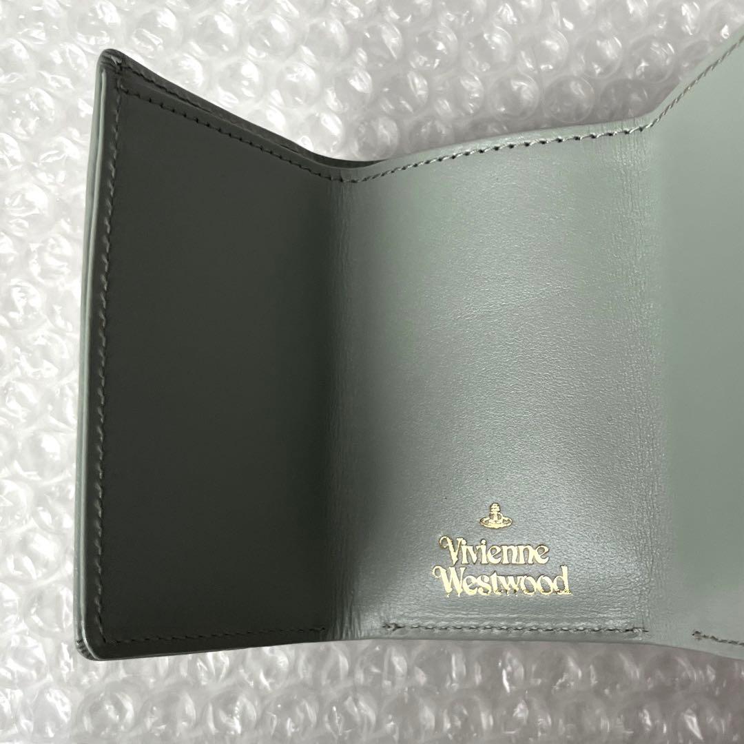 Vivienne Westwood 緑 グリーン 三つ折り財布 オーブ