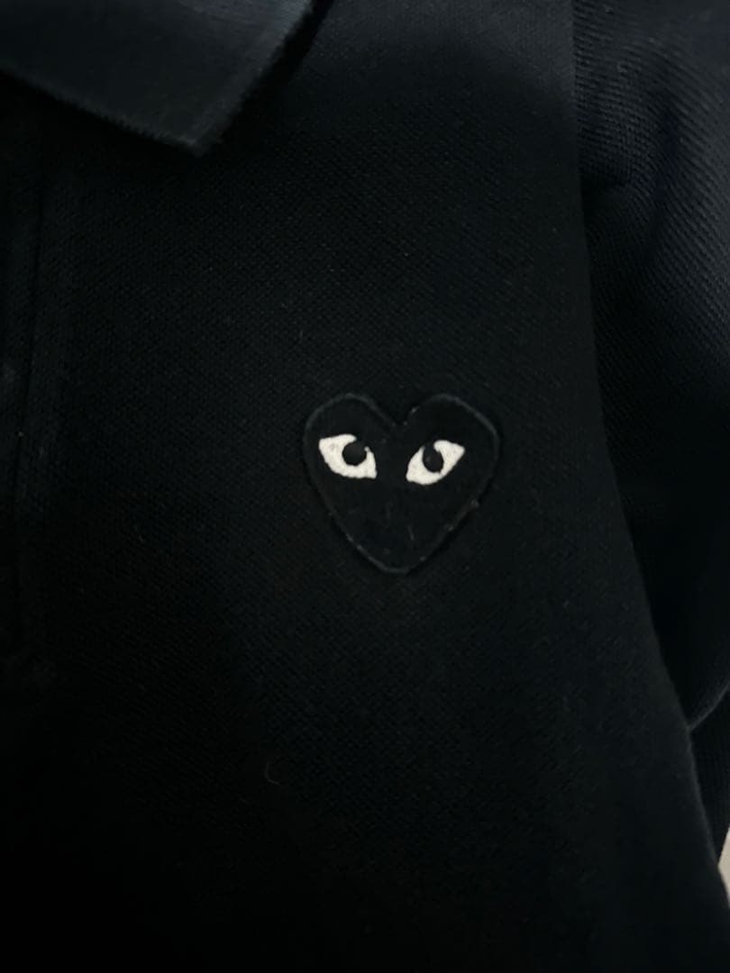 【美品】PLAY Comme des Garçons ブラックポロシャツ S