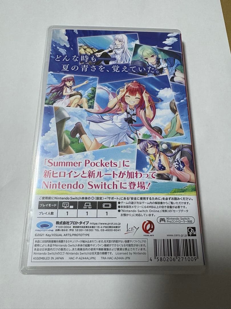 Nintendo Switch Summer Pockets REFLECTION BLUE switch