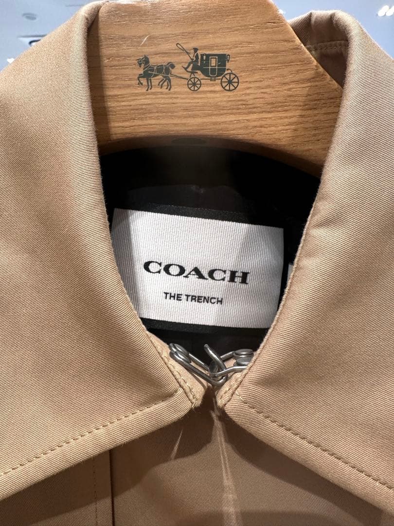 COACHレディーストレンチコート　ベージュ