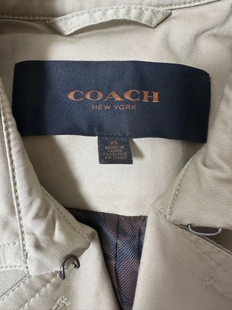 COACHレディーストレンチコート　ベージュ