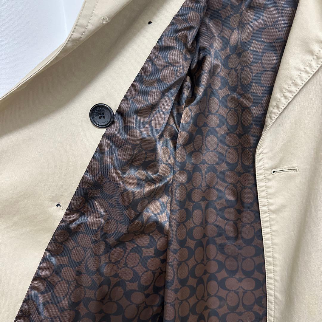 COACHレディーストレンチコート　ベージュ