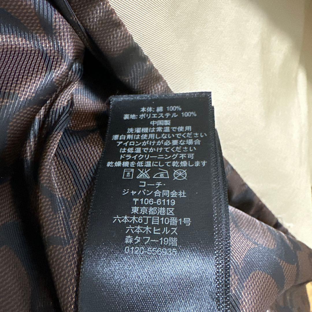 COACHレディーストレンチコート　ベージュ