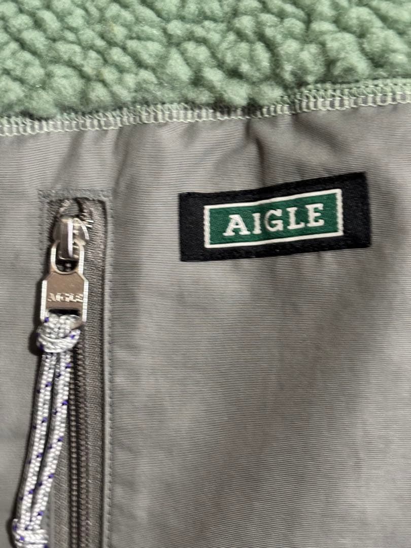 AIGLE エーグル　サーモキット　J フリースベスト グリーン