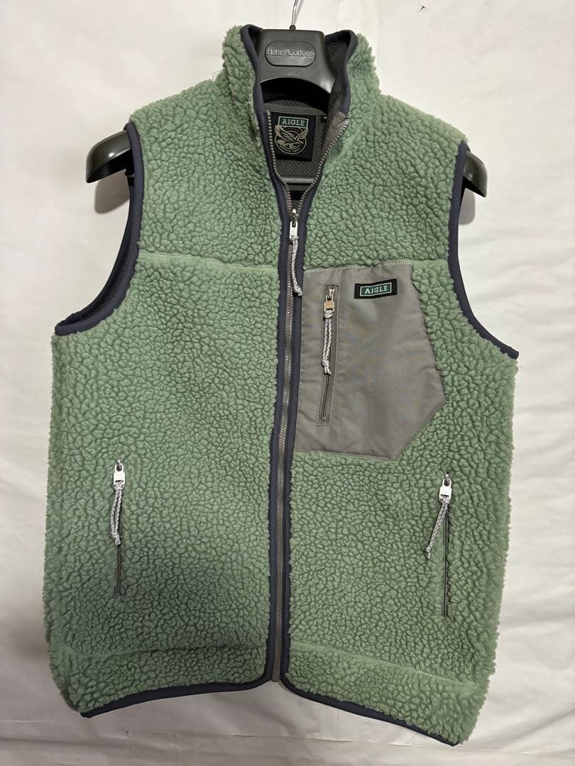 AIGLE エーグル　サーモキット　J フリースベスト グリーン