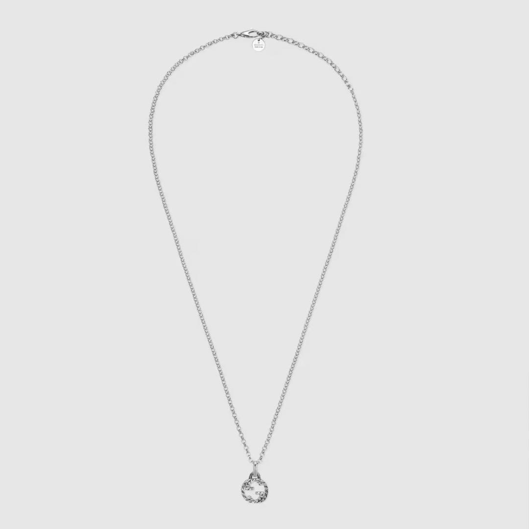 【現行・美品】GUCCI アラベスク インターロッキング ペンダント ネックレス