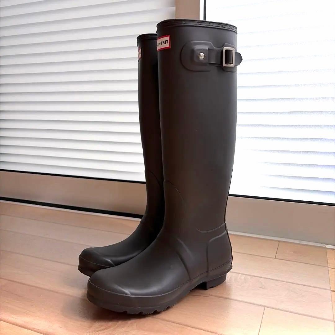 美品　HUNTER レインブーツ