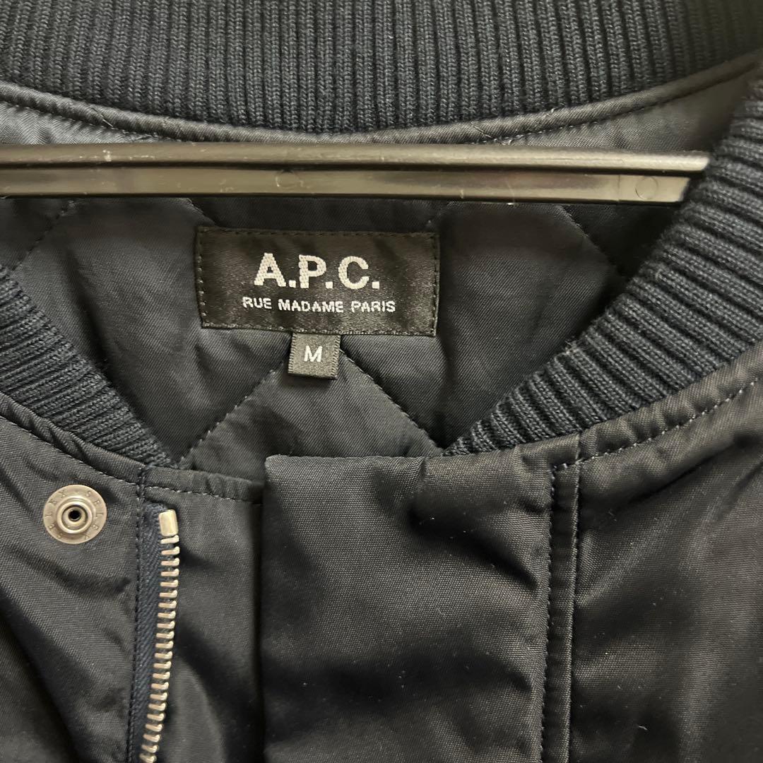 A.P.C. MA-1ジャケット ネイビー Mサイズ