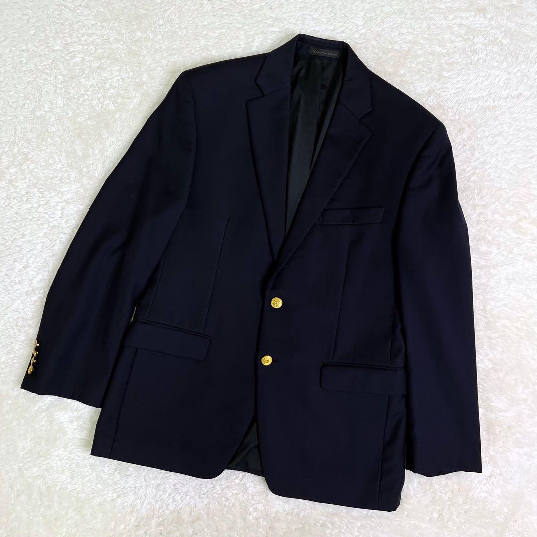 LAUREN RALPH LAUREN金ボタン紺ブレザー38S(L相当)