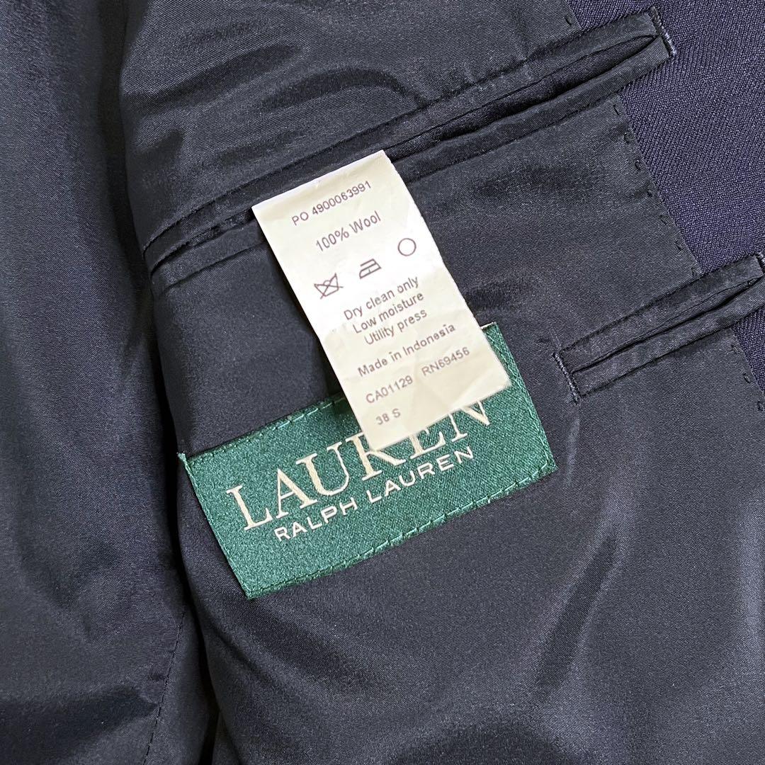 LAUREN RALPH LAUREN金ボタン紺ブレザー38S(L相当)