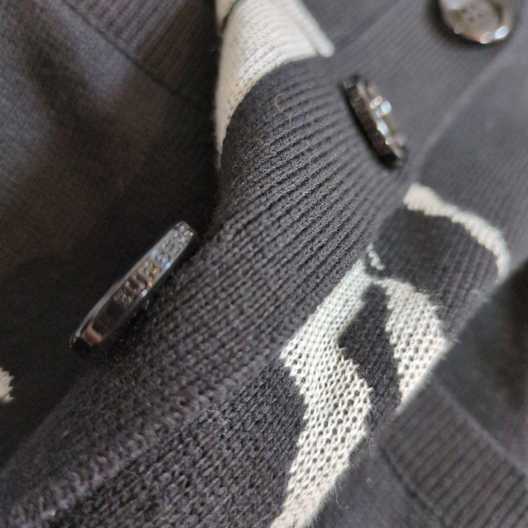 美品　BURBERRY　カーディガン　レディースSサイズ　ブラック
