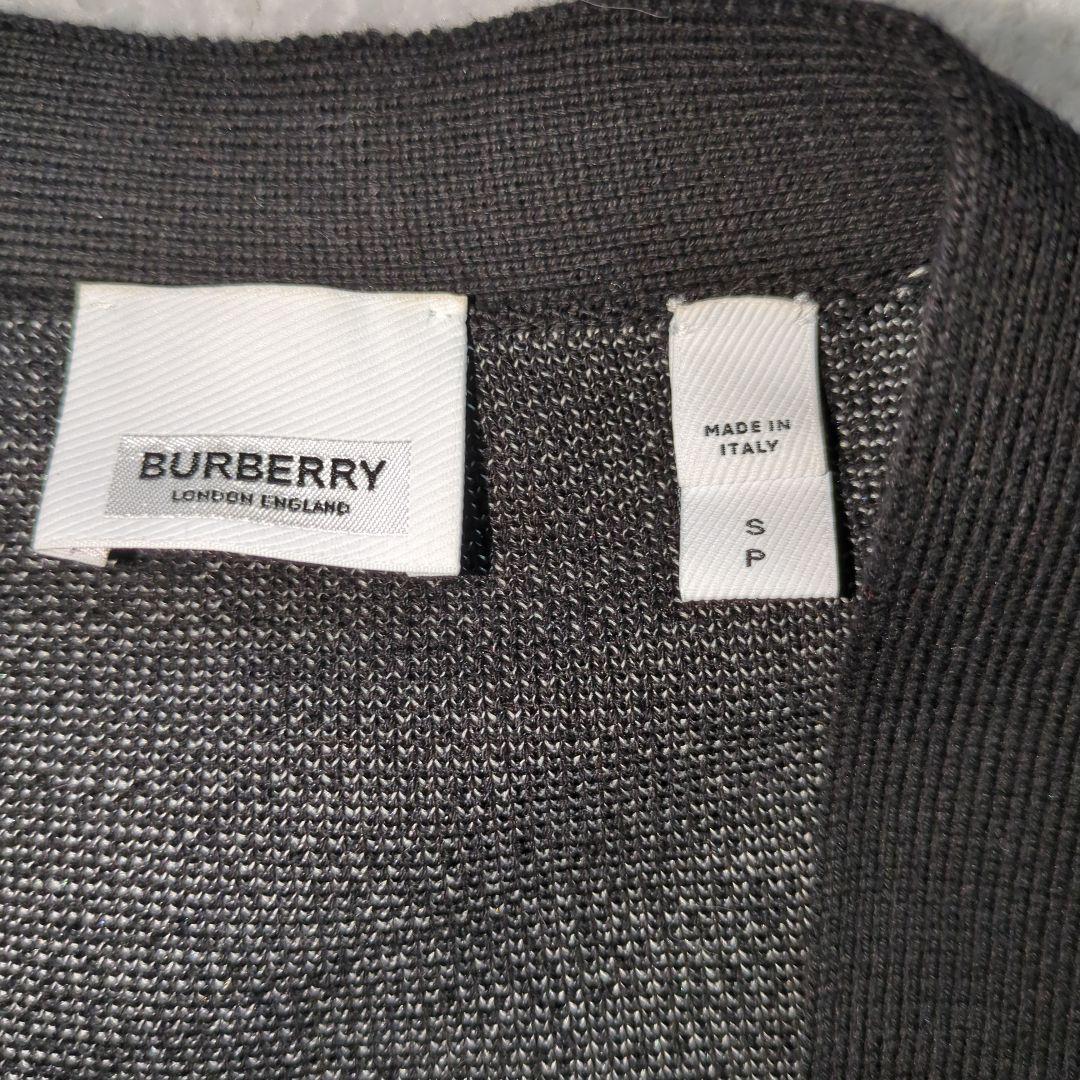 美品　BURBERRY　カーディガン　レディースSサイズ　ブラック