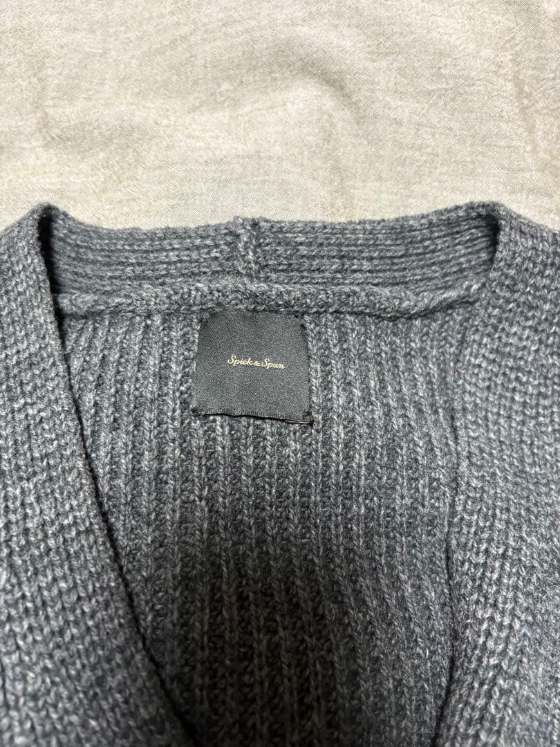 【2024】Spick & Span パール畦ニット カーディガン　スピック