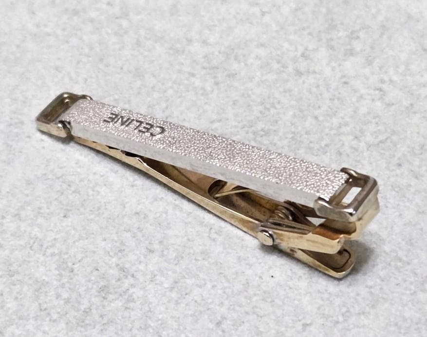CELINEセリーヌ　ロゴ　SV925タイピン、カフス 箱付き　C2714