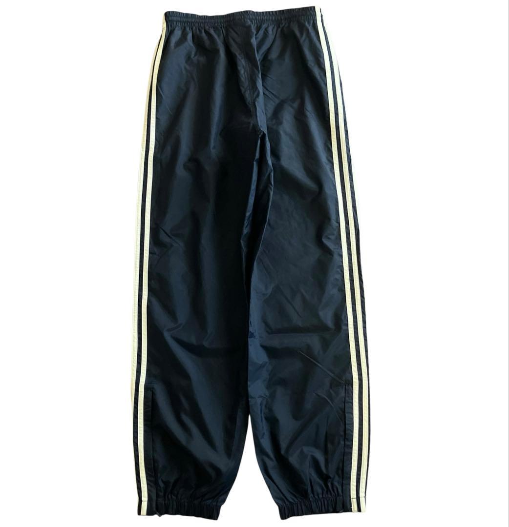 90s old adidas 万国旗タグ バギーナイロントラックパンツ ネイビー