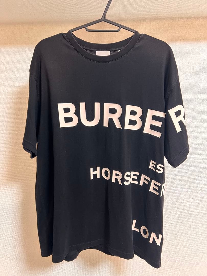 BURBERRY ホースフェリー ロゴTシャツ ブラック 半袖バーバリー メンズ