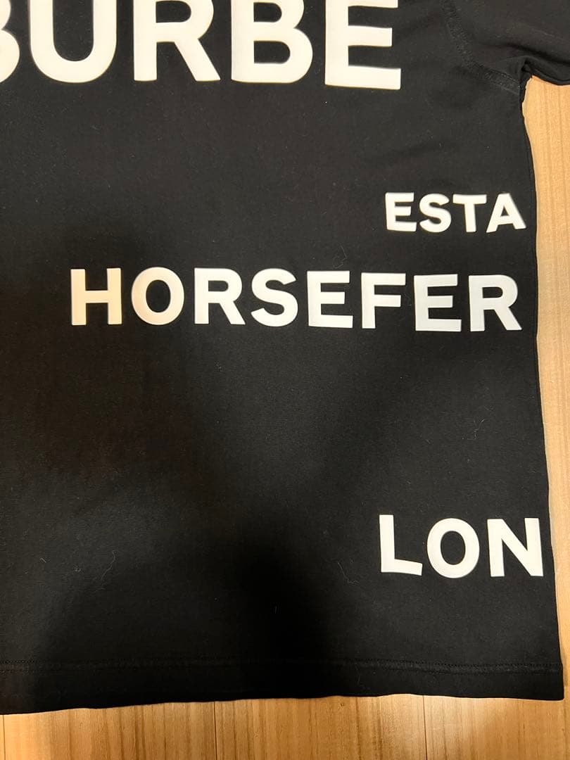 BURBERRY ホースフェリー ロゴTシャツ ブラック 半袖バーバリー メンズ