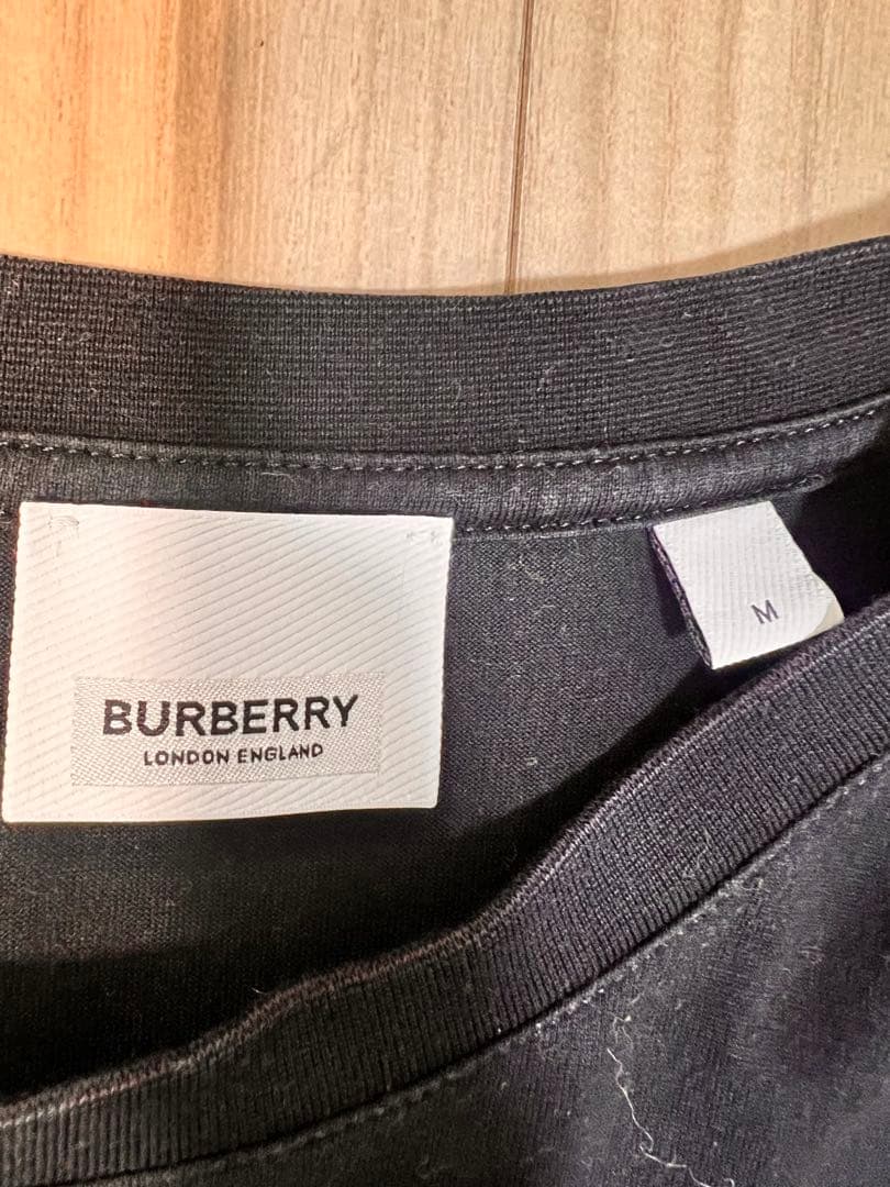 BURBERRY ホースフェリー ロゴTシャツ ブラック 半袖バーバリー メンズ