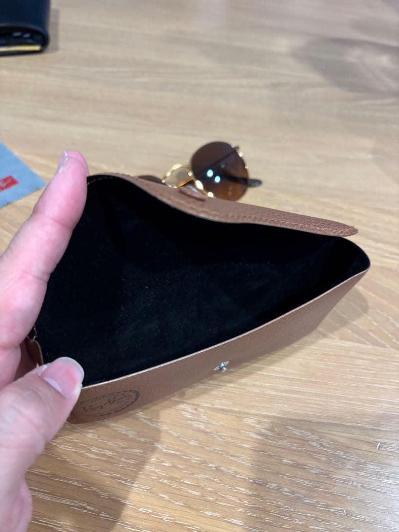 Ray-Ban ゴールドラウンドサングラス