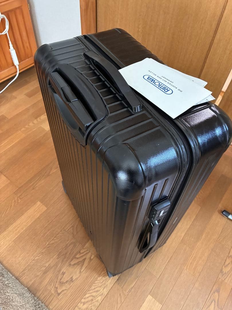RIMOWA ブラックキャリーケース 中型 85L 27×45×70cm