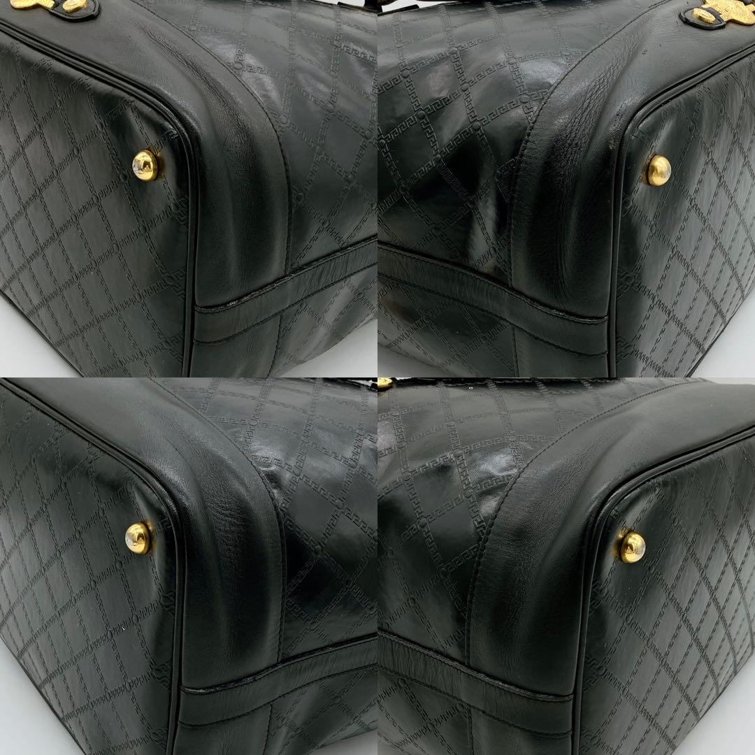 【GIANNI VERSACE】2wayバッグ　ボストンバッグ　サンバースト
