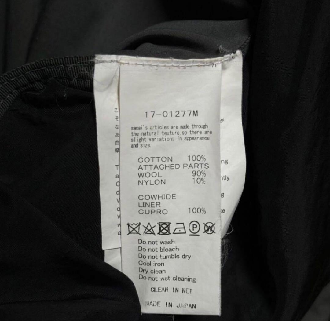 【SACAI 】モッズコート ミリタリー ジャケット ロングコート サイズ1