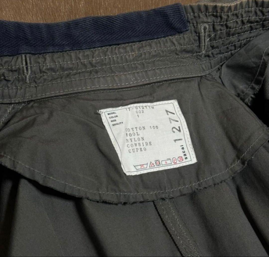 【SACAI 】モッズコート ミリタリー ジャケット ロングコート サイズ1