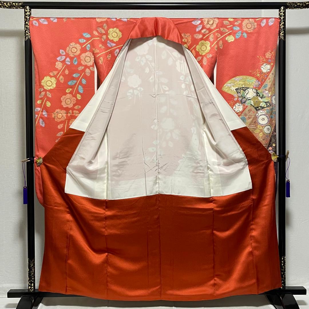 D850 振袖　辻ヶ花　金駒刺繍　正絹　着物　袷　極美品
