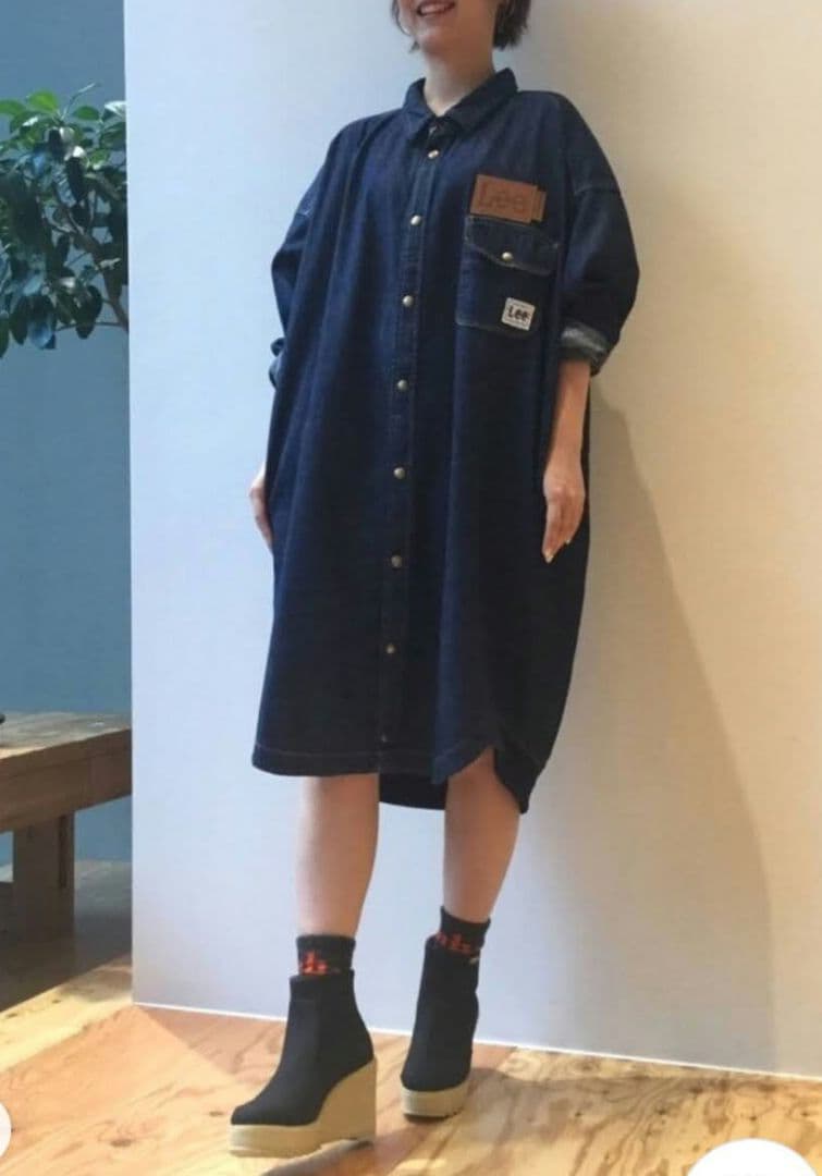 メルシーボークー×Lee デカシャツ デニシャツ ワンピース