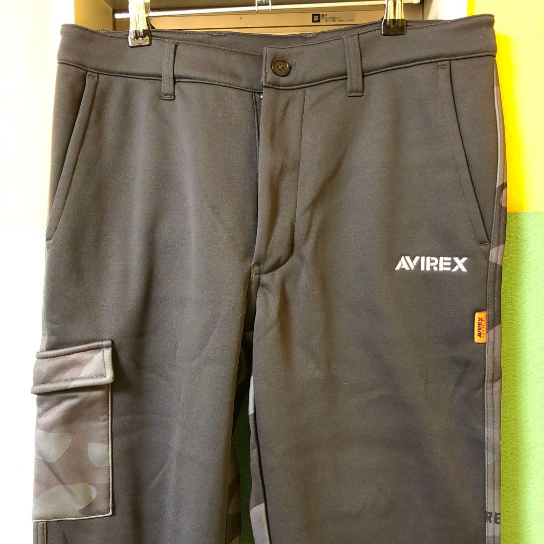 た96●AVIREX ゴルフパンツ カモフラージュ ブラック未使用メンズ