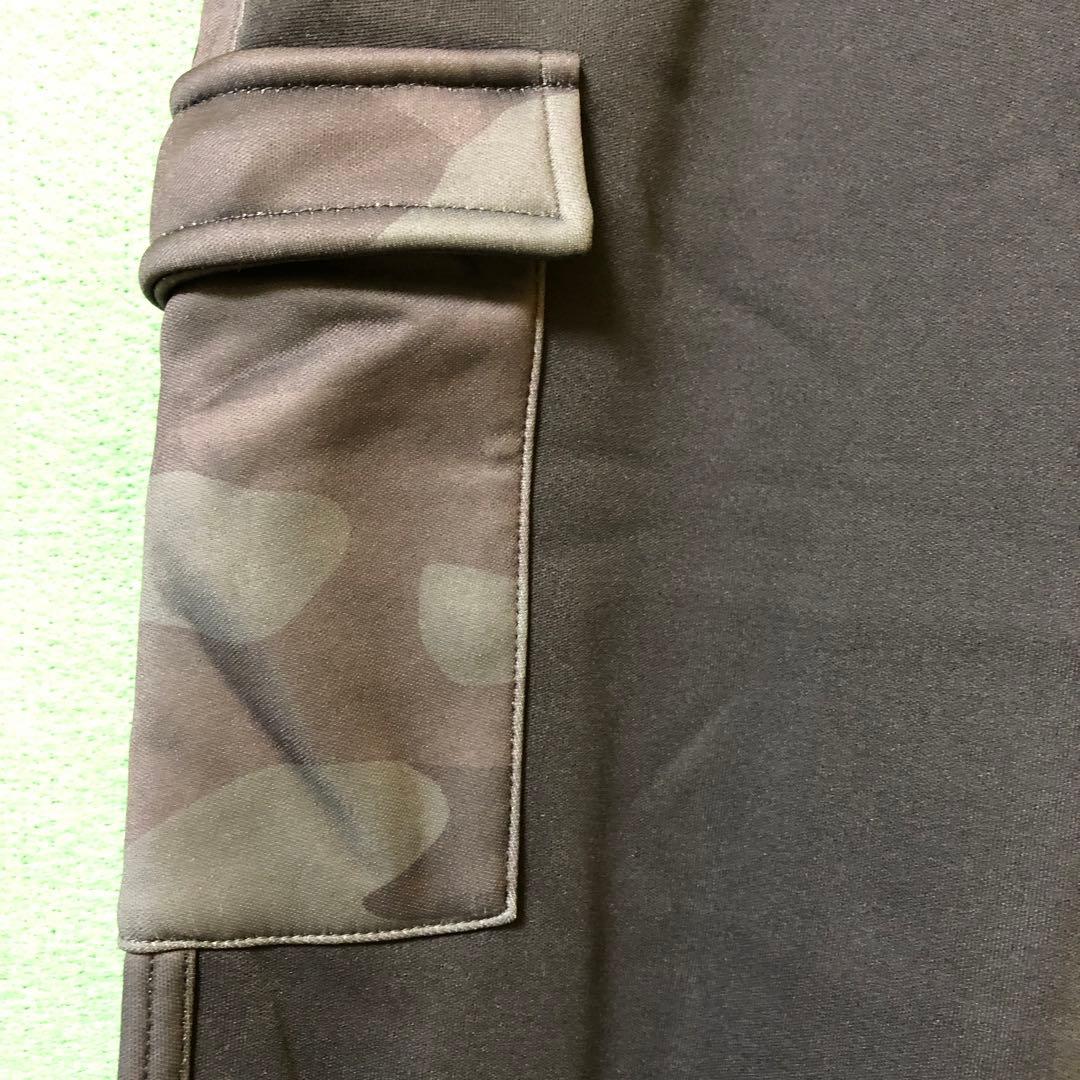 た96●AVIREX ゴルフパンツ カモフラージュ ブラック未使用メンズ