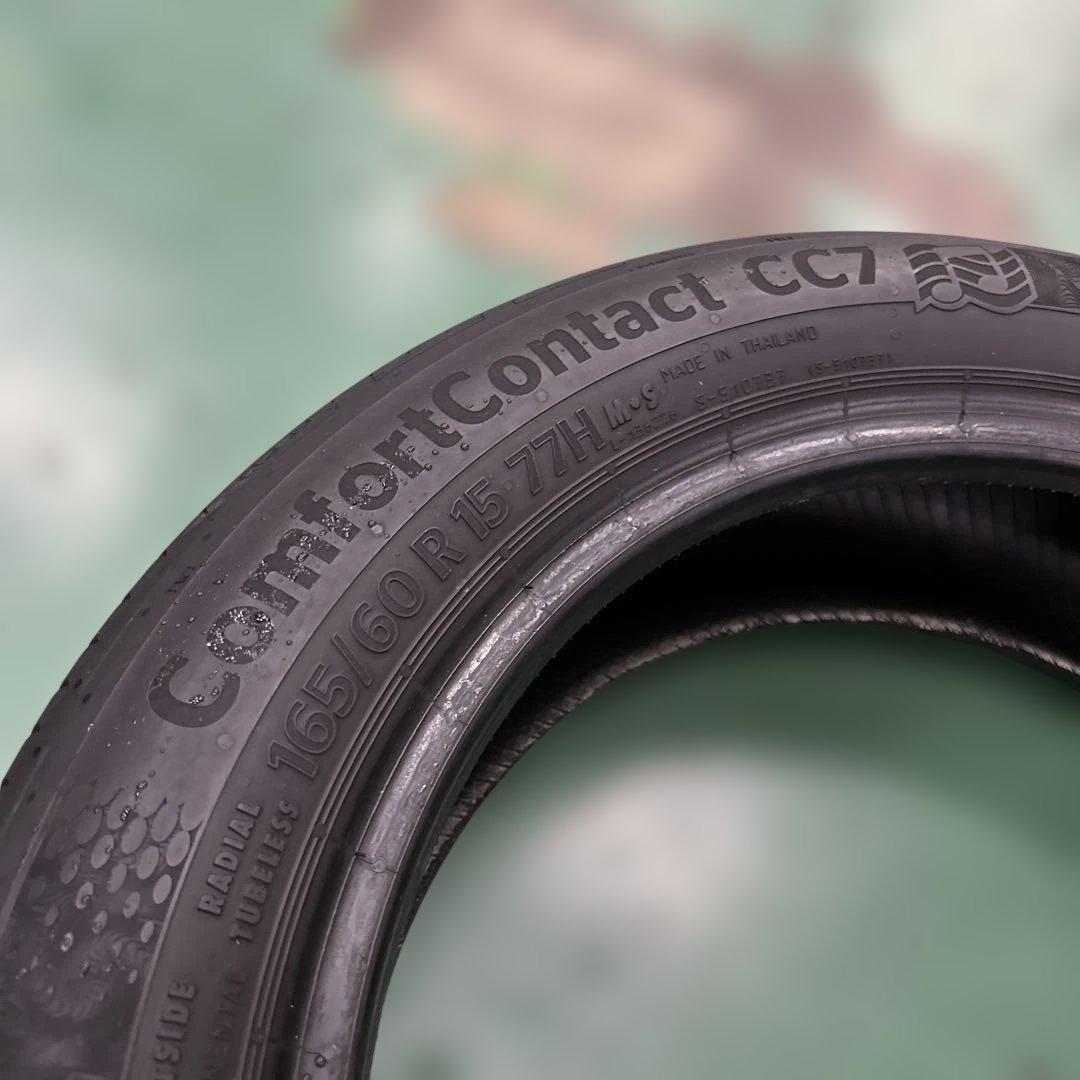 中古サマータイヤ165/60R15コンチネンタル　ハスラー、キャスト、デリカミニ