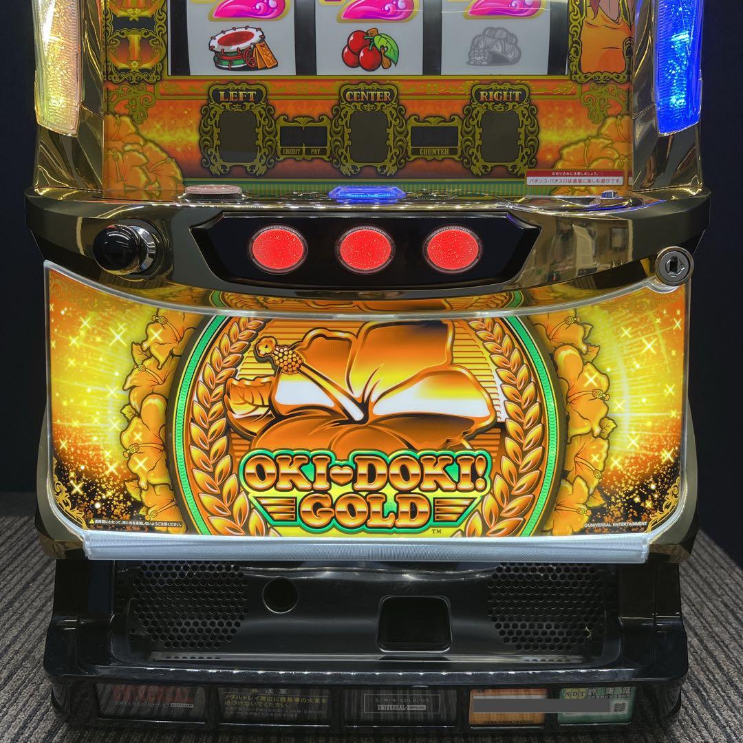 沖ドキ！ゴールドGS パチスロ実機　不要機付　送料無料