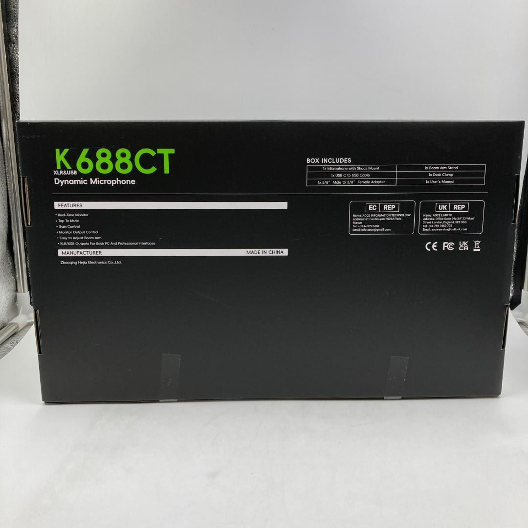 FIFINE K688CT ダイナミックマイク　ホワイト /Y31721-C3