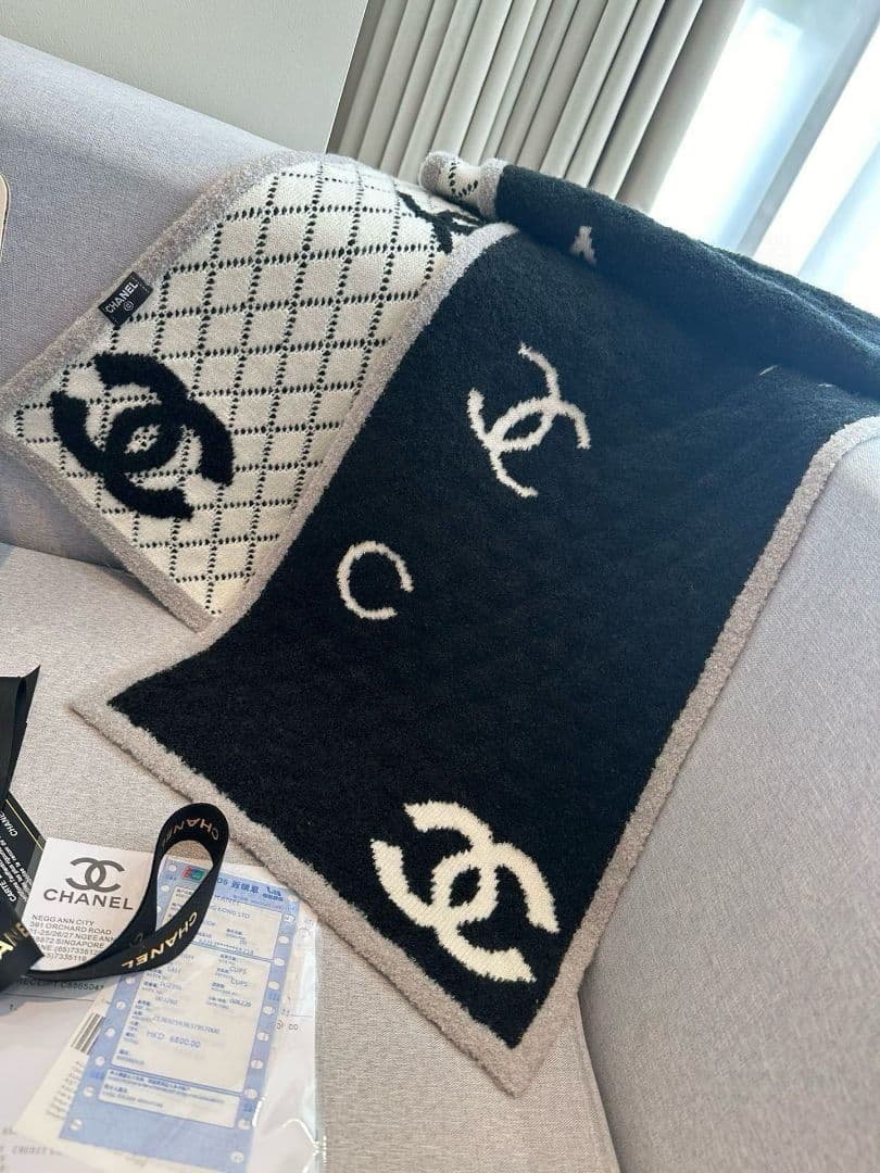 CHANEL　シャネル　マフラー　180×32cm