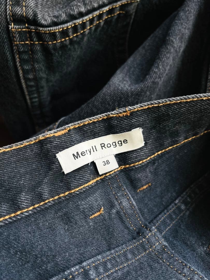MERYLL ROGGE メリルロッゲ デニム パンツ風 スカート 38