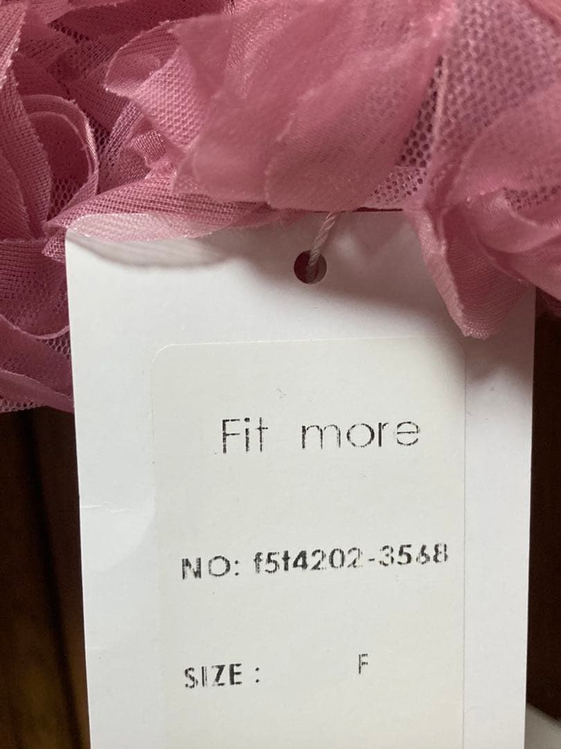 【新品】fitmore フィットモア　ローズモチーフキャミソール　ピンク