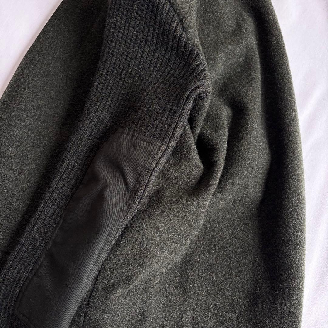 00s OLD GAP wool×knit zipup jacket 短丈
