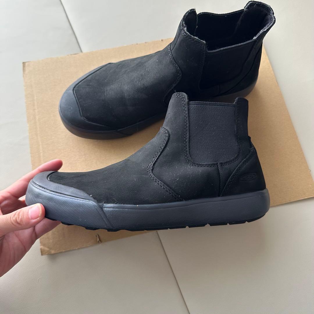 KEEN ブラック エレナ　チェルシー　23cm