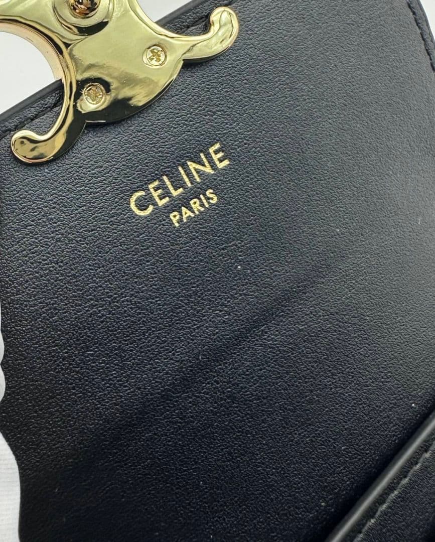 CELINE レディース 財布 レザー ブラック 小物 美品