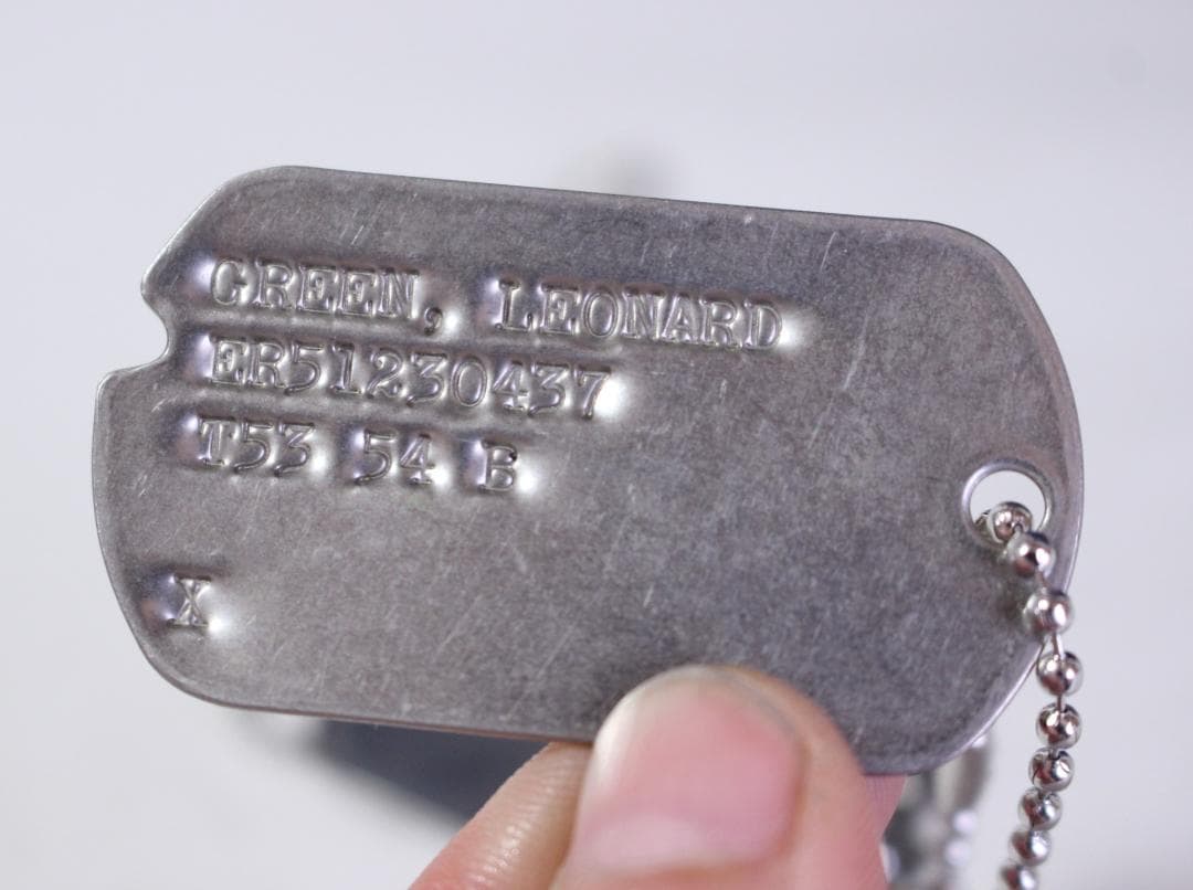 1950年頃　ヴィンテージ　米軍　ドッグタグ　ミリタリー　WW2　第二次世界大戦