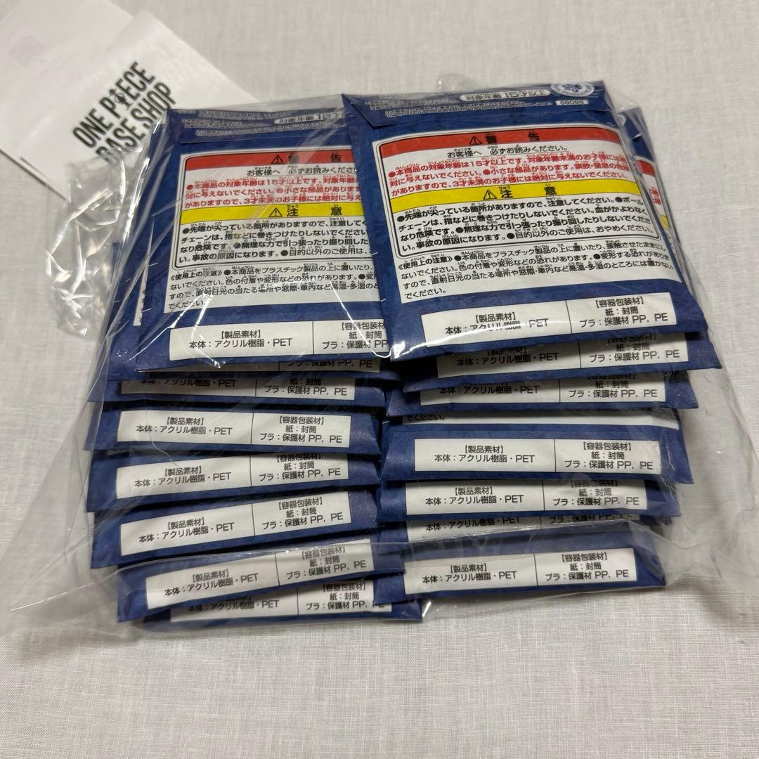 【新品未開封】アクリルブロックチャーム 15個 ワンピースベースショップ 限定