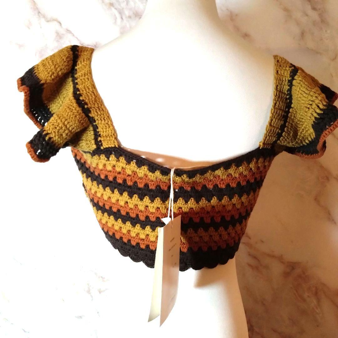新品タグ付★leinwande Holiday Crochet Crop Top
