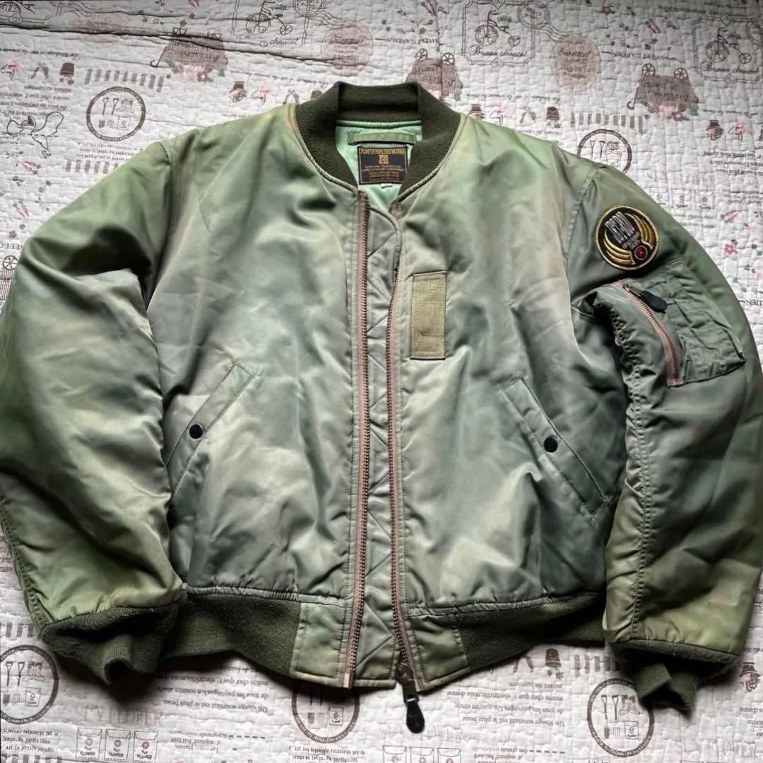 メ*ン様 80s USAF TYPE MA-1 フライトジャケット•フェード