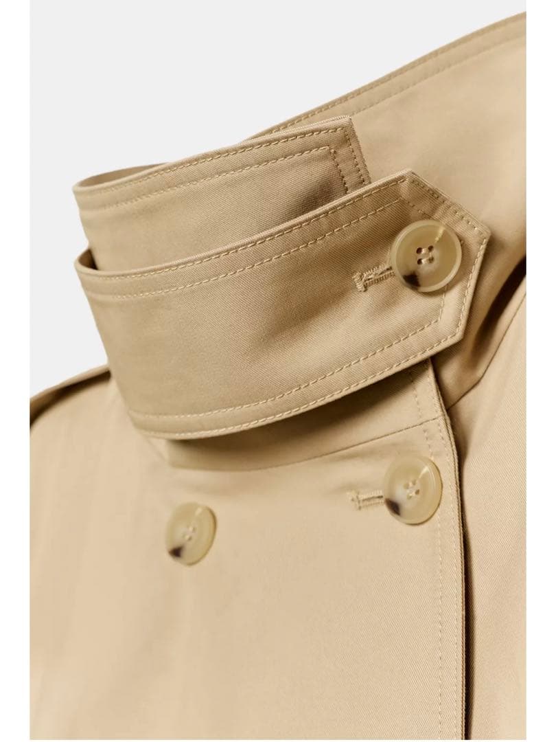 ZARA S ショート丈ハイネックトレンチコート ZWCOLLECTION
