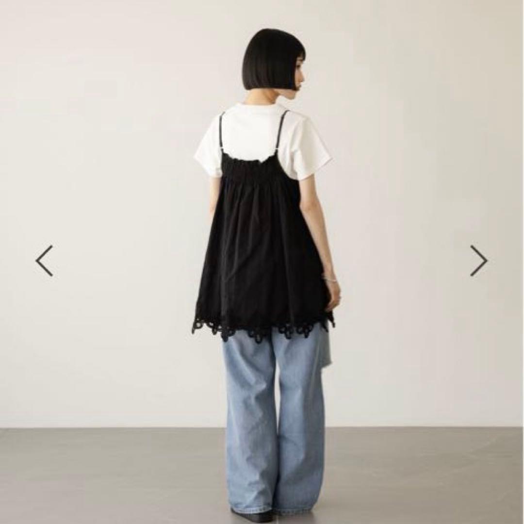 LOWRYSFARM 2WAYバテンレースミニワンピース♪ブラック♪新品未使用